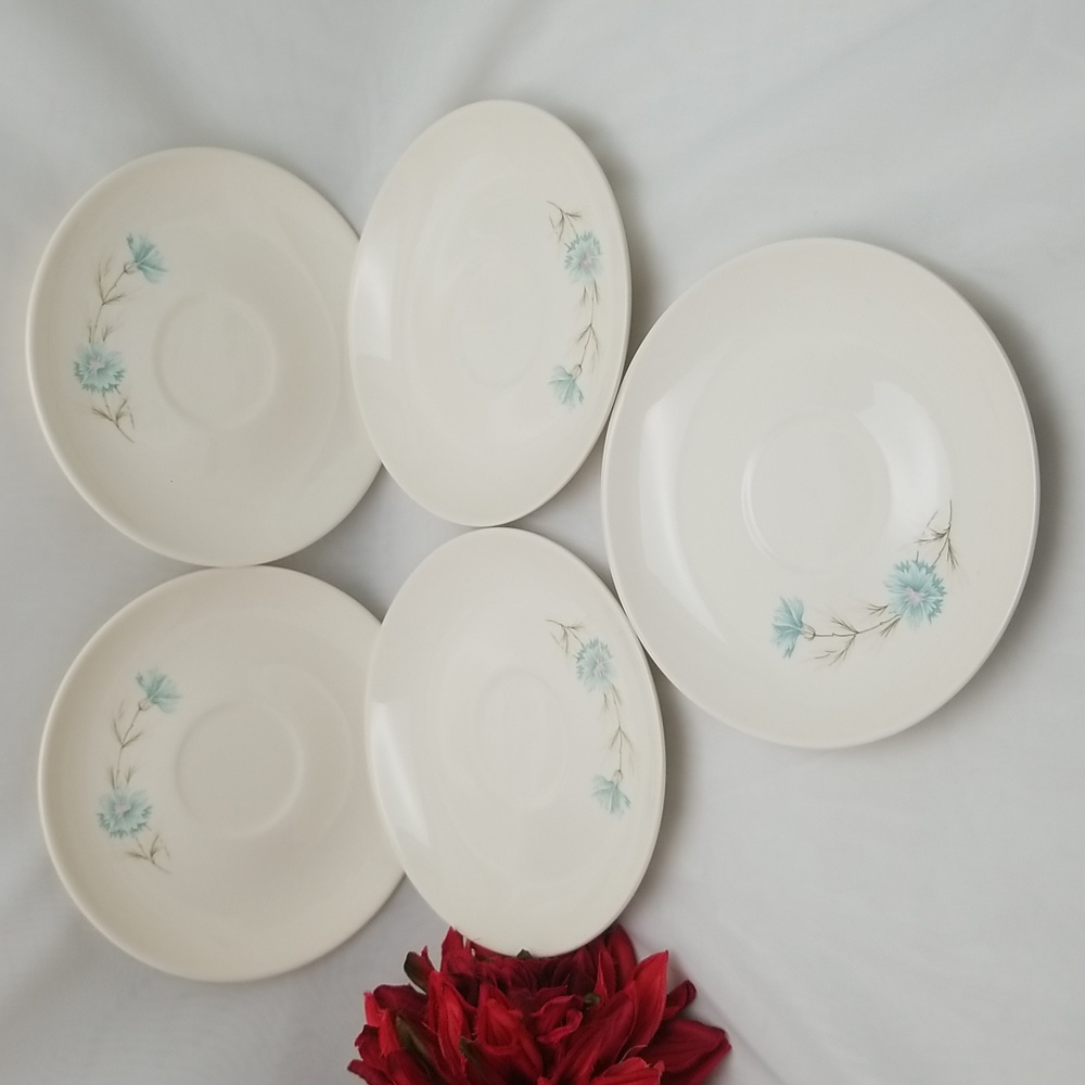 Taylor Smith & Taylor Boutonniere Saucer Plates
